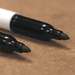 Fine Point Permanent Markers, Black, 2 per Package